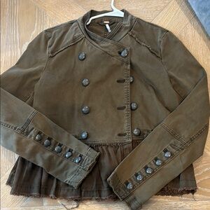 Free People Olive Green Jacket